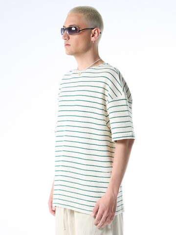 T-Shirt 'Brownwood' VAMOS CLO en blanc