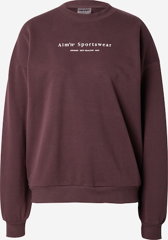 aim'n Sportief sweatshirt in Bruin: voorkant