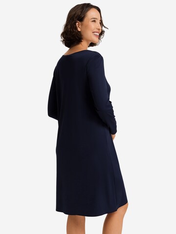 Hanro Nightgown 'Cotton Silk' in Blue
