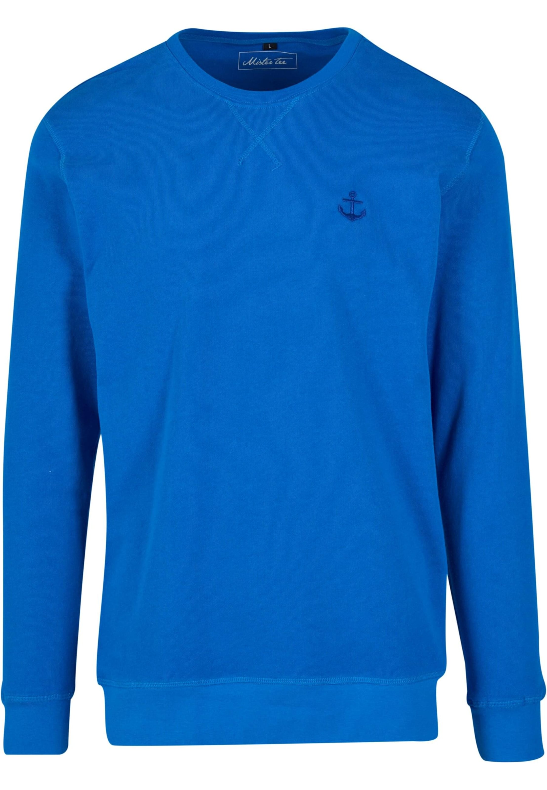 Sweat-shirt 'Anchor' Mister Tee en bleu : devant