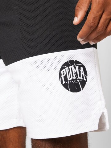 PUMA - Loosefit Calças de desporto em preto