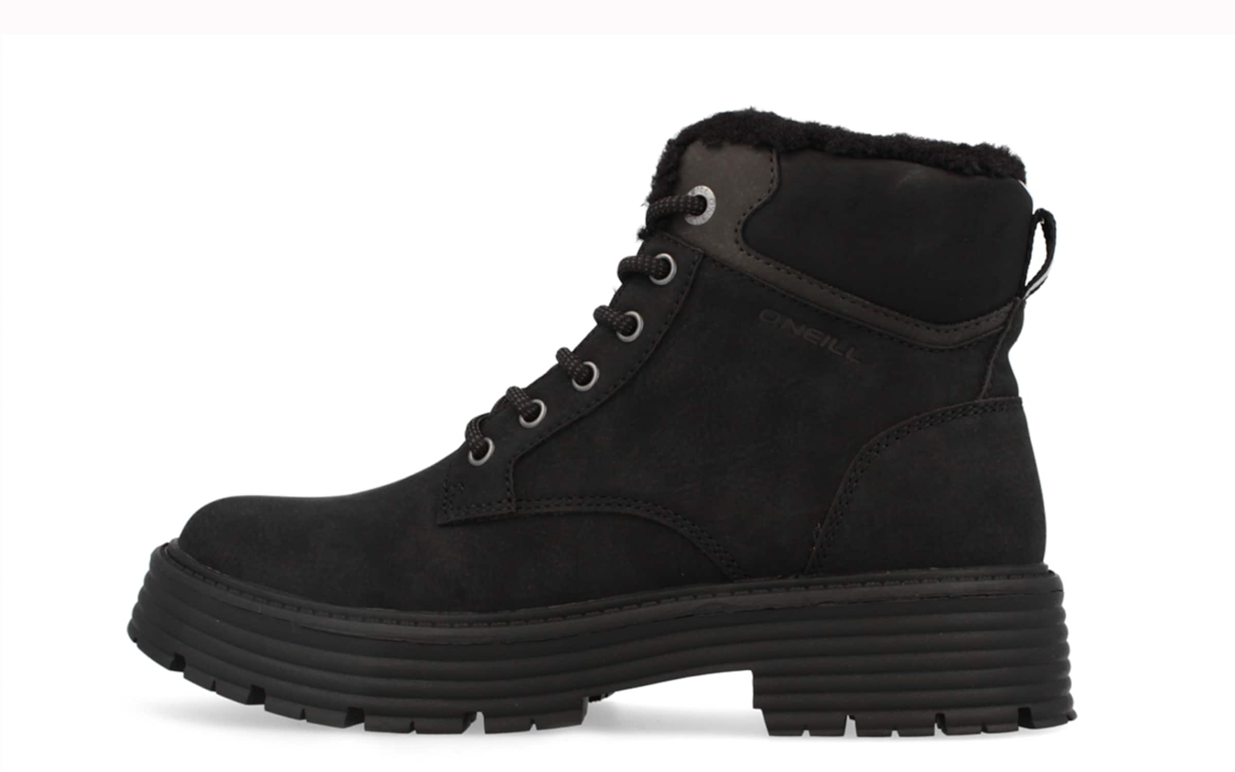 O'NEILL Lace-Up Ankle Boots in Black: front