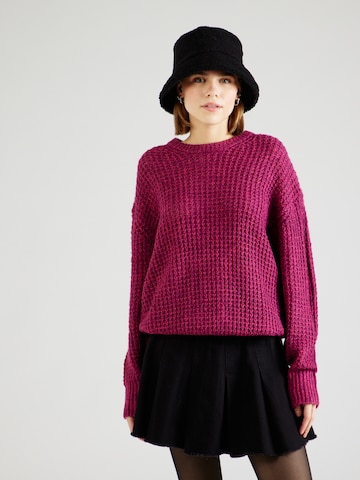 JJXX - Pullover 'Camilla' em roxo: frente