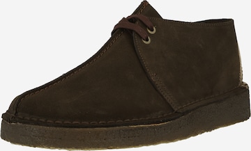 Clarks Originals - Sapato com atacadores em castanho: frente