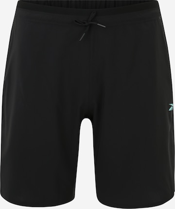 Reebok Regular Workout Pants in Black: front