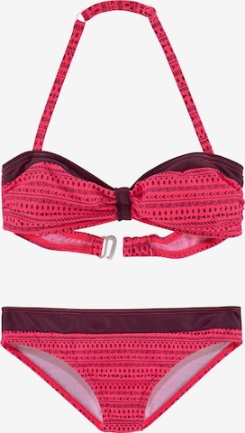 BUFFALO Bandeau Bikini värissä vaaleanpunainen: etupuoli