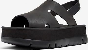 CAMPER Strap Sandals 'Oruga Up' in Black: front