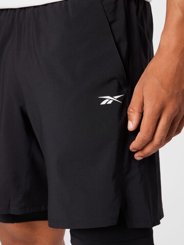 Reebok Regular Workout Pants in Black