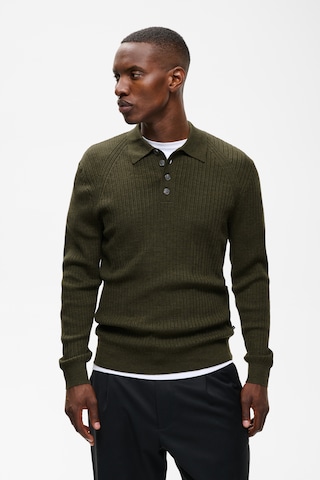 Pull-over 'MAKerone N' Matinique en vert : devant