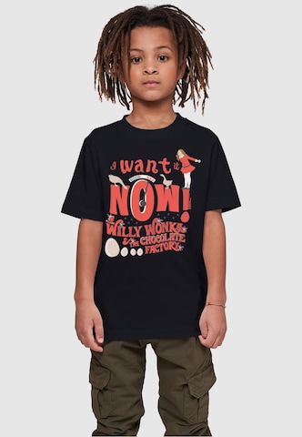 T-Shirt 'Willy Wonka - Verruca Salt I Want It Now' ABSOLUTE CULT en noir : devant