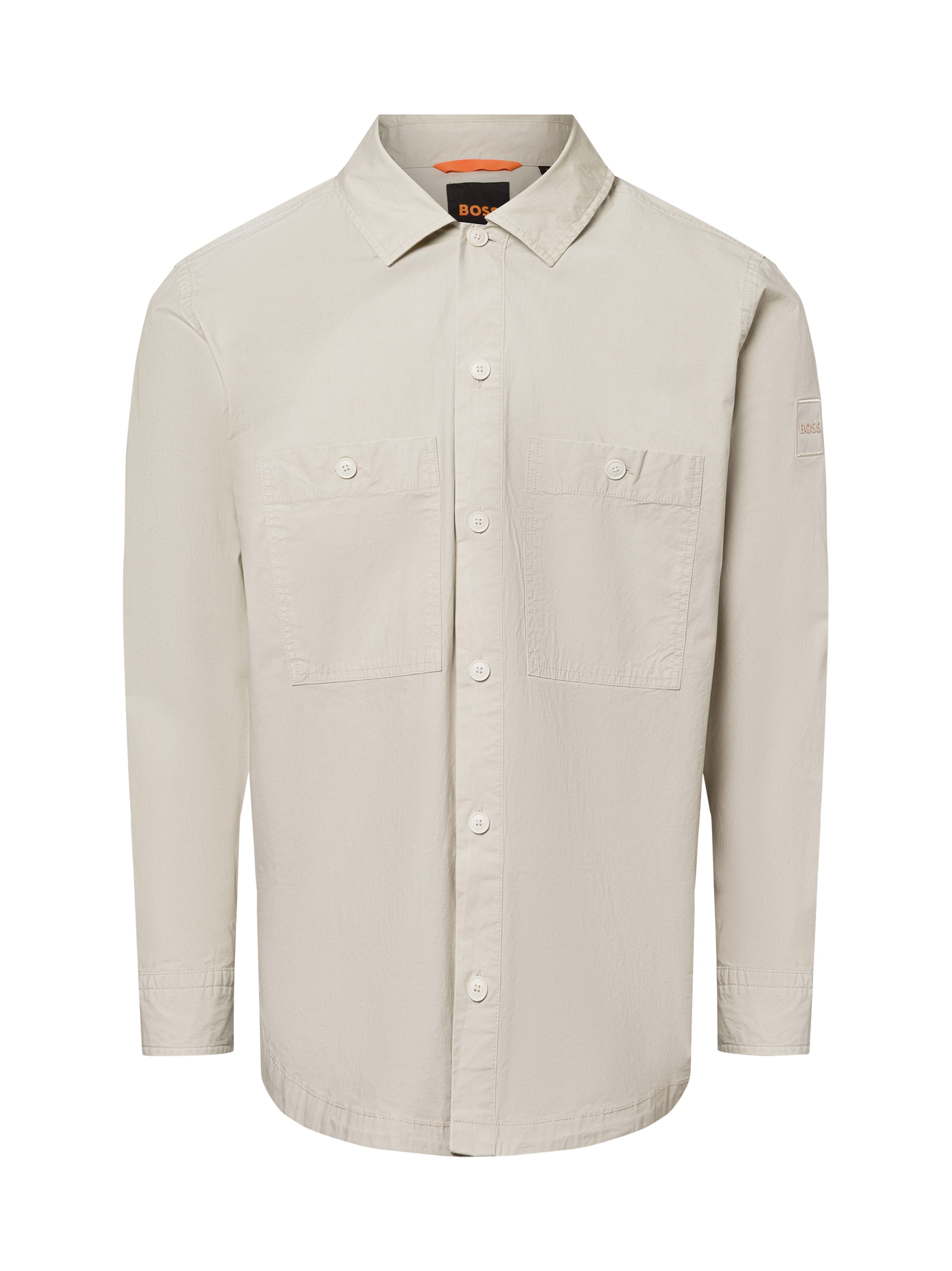 BOSS Comfort fit Overhemd 'Locky_2_M' in Beige: voorkant