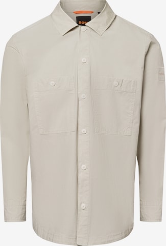 BOSS Orange Comfort fit Overhemd 'Locky_2_M' in Beige: voorkant