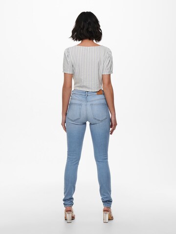 Skinny Jean 'Anne' ONLY en bleu