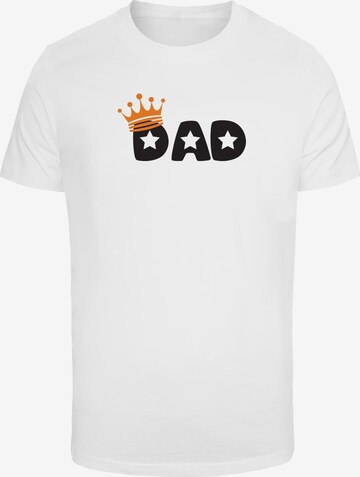 T-Shirt 'Fathers Day - King Dad' Merchcode en blanc : devant