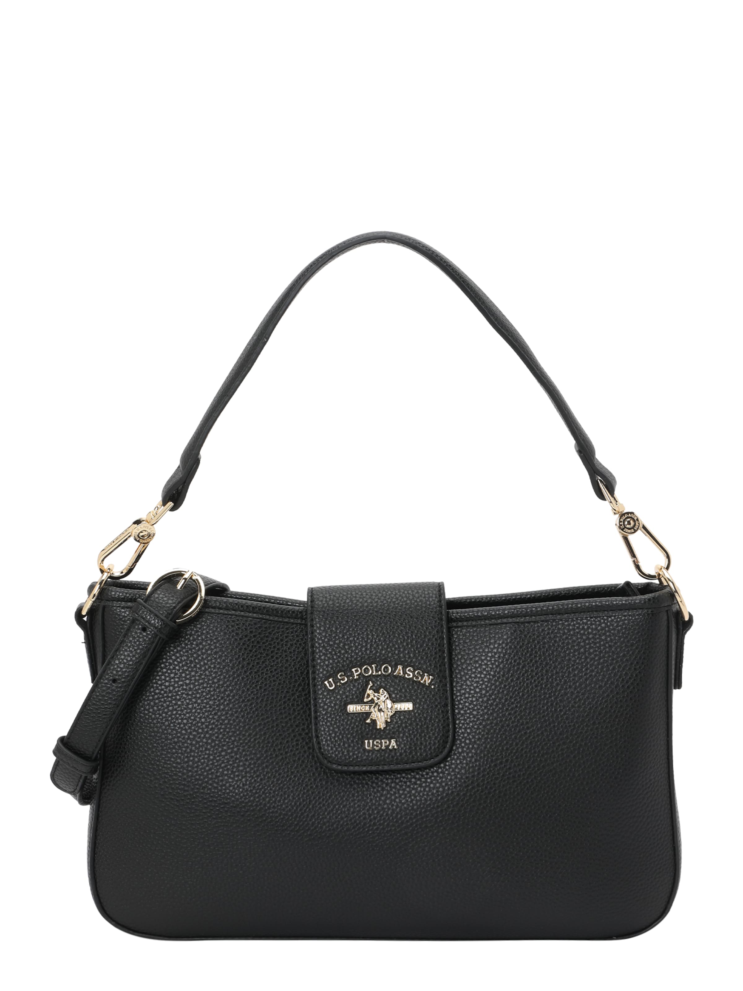Borsa a mano 'Stanford' di U.S. POLO ASSN. in nero: frontale