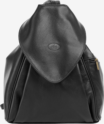 Sac à dos 'ANNA MARIA' piké en noir : devant