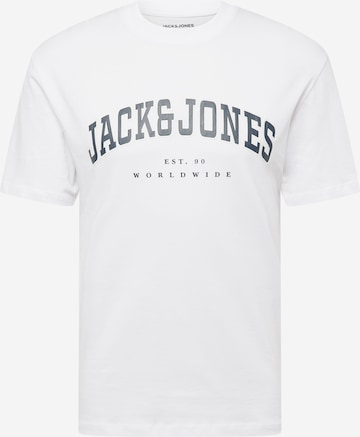 JACK & JONES T-Shirt 'JJECaleb' in Weiß: Vorderseite