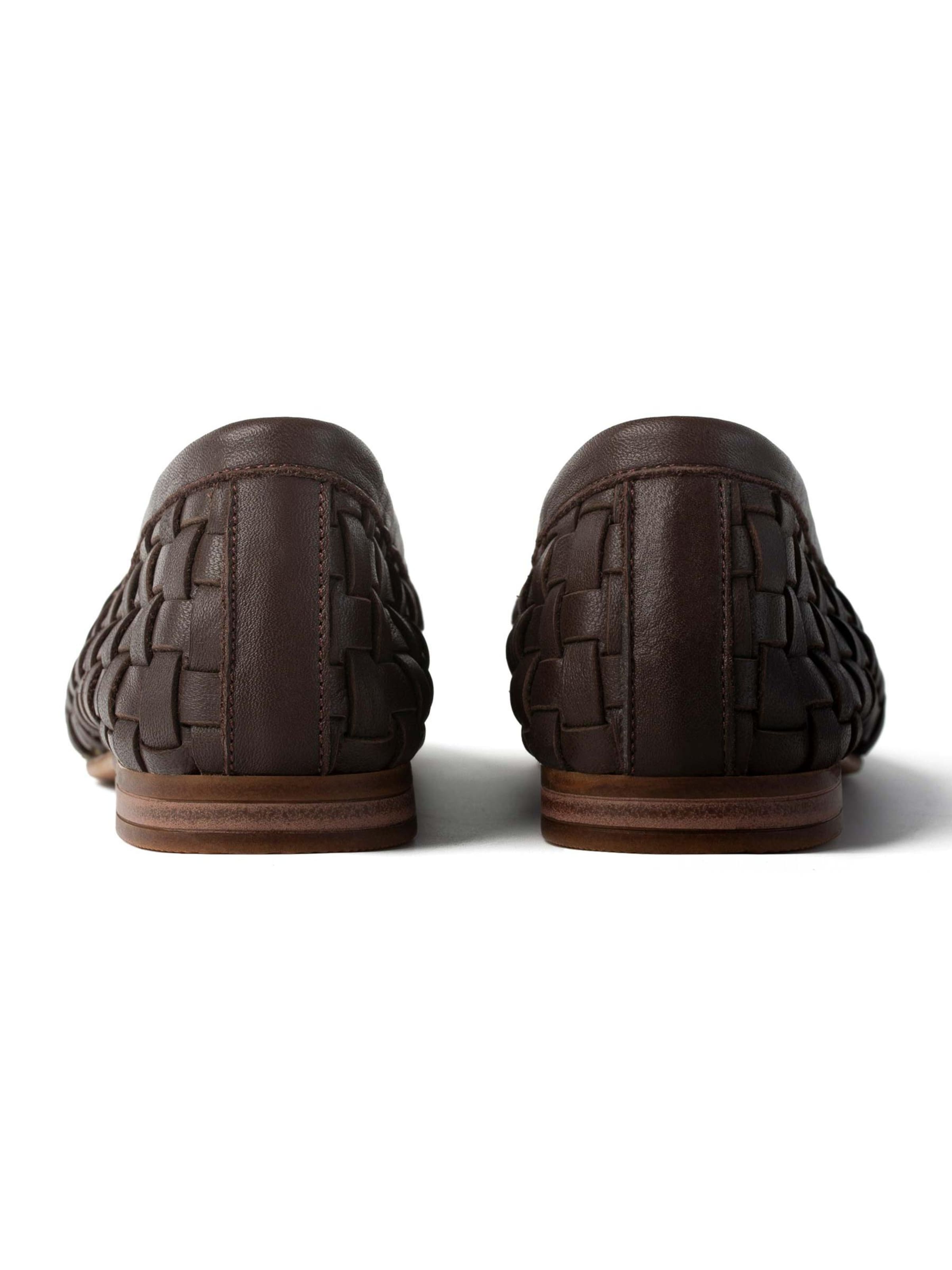 L37 HANDMADE SHOES Slipper 'WALKING UNDER GOLDEN SKIES'‌‌‌ in Braun