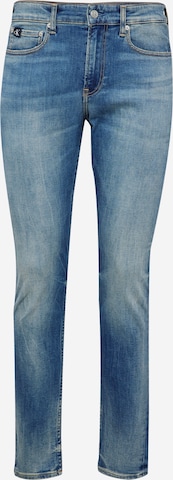 Calvin Klein Jeans Slimfit Jeans in Blauw: voorkant