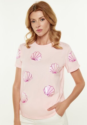 Usha Shirt in Roze: voorkant