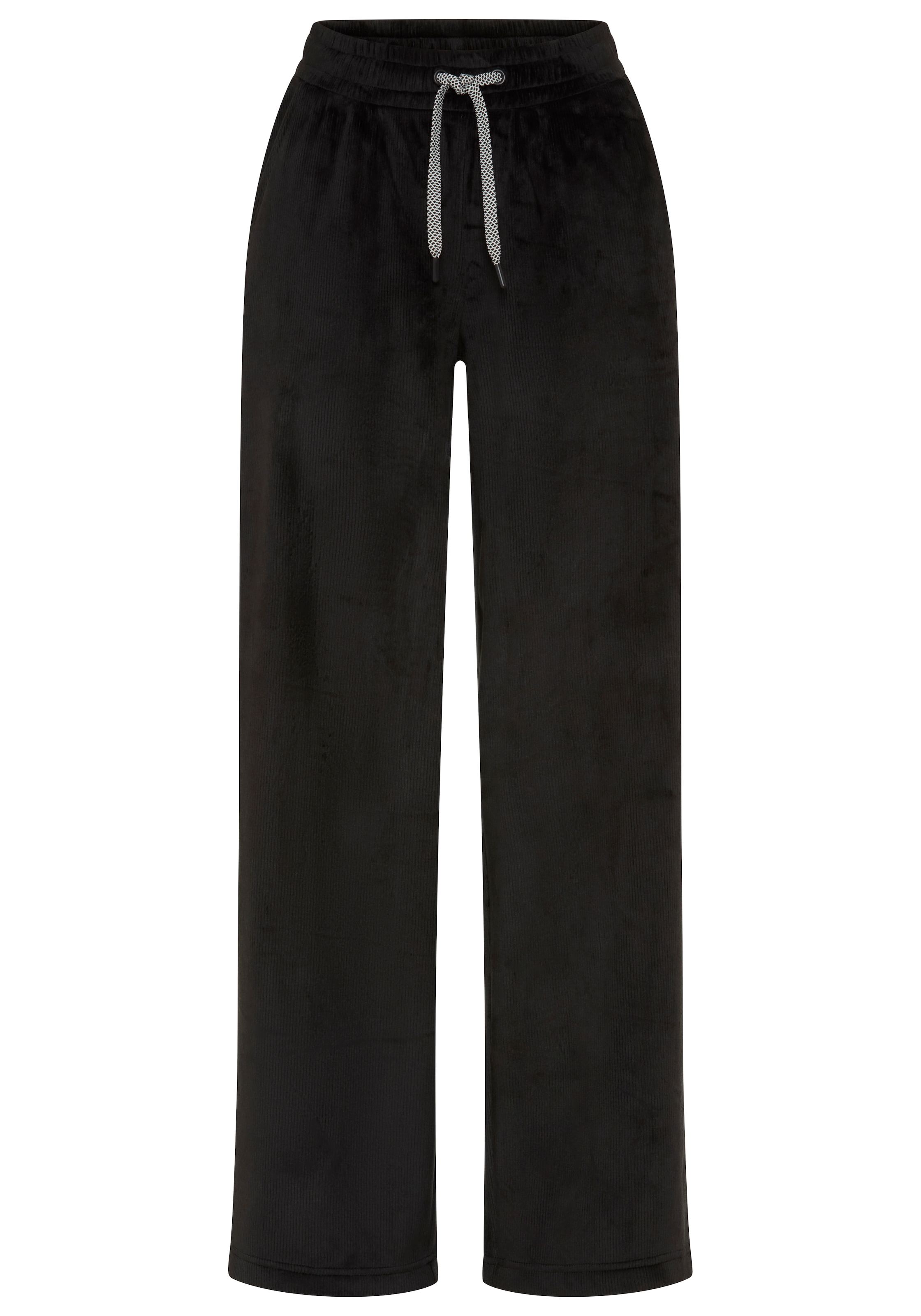 OCEAN SPORTSWEAR Wide Leg Hose in Schwarz: Vorderseite