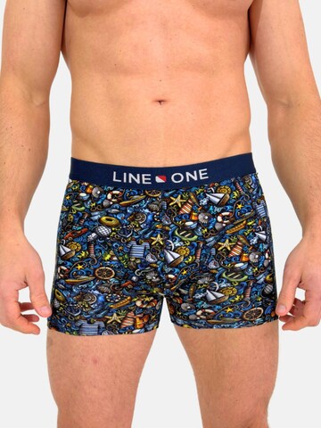 Boxers 'Line One Herren Boxershorts "Nautic Doodle"' Line One en bleu