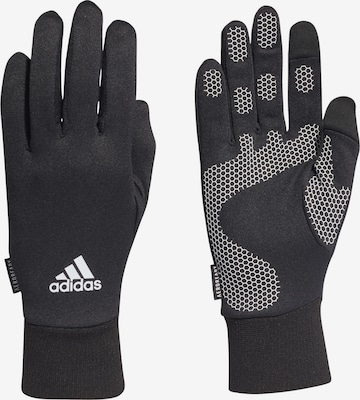 ADIDAS PERFORMANCE Athletic Gloves in Black: front