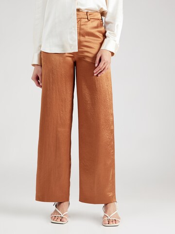 DRYKORN Loose fit Pants 'DESK' in Brown: front