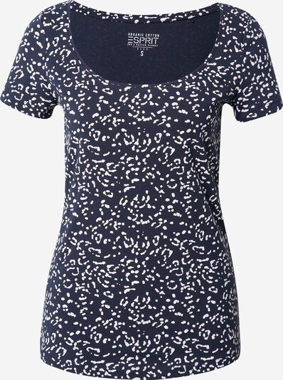 ESPRIT Shirt in de kleur Nachtblauw / Wit, Productweergave