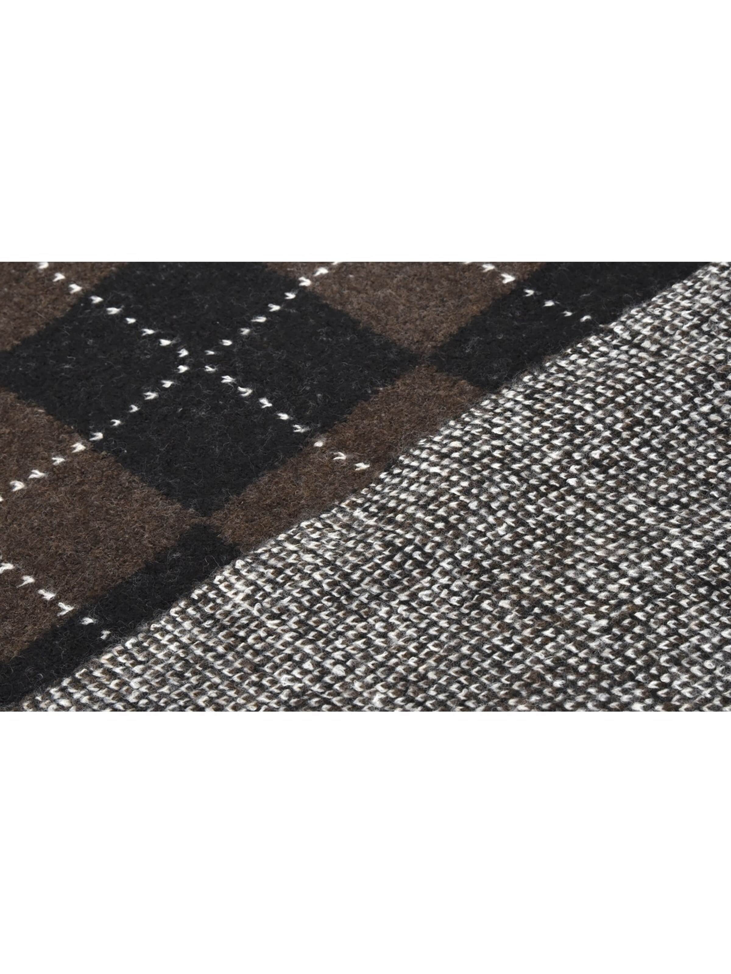 styleBREAKER Tuch 'Strick Dreieckstuch mit Argyle Muster & Wendeseite'‌‌‌‌‌‌ in Braun