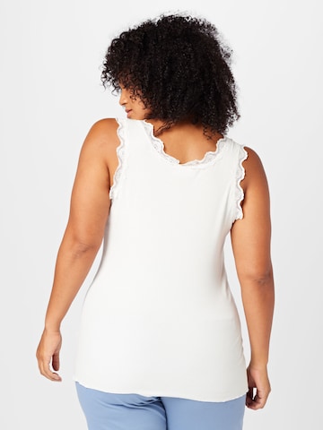 Fransa Curve Top 'FPZAMOND' in White