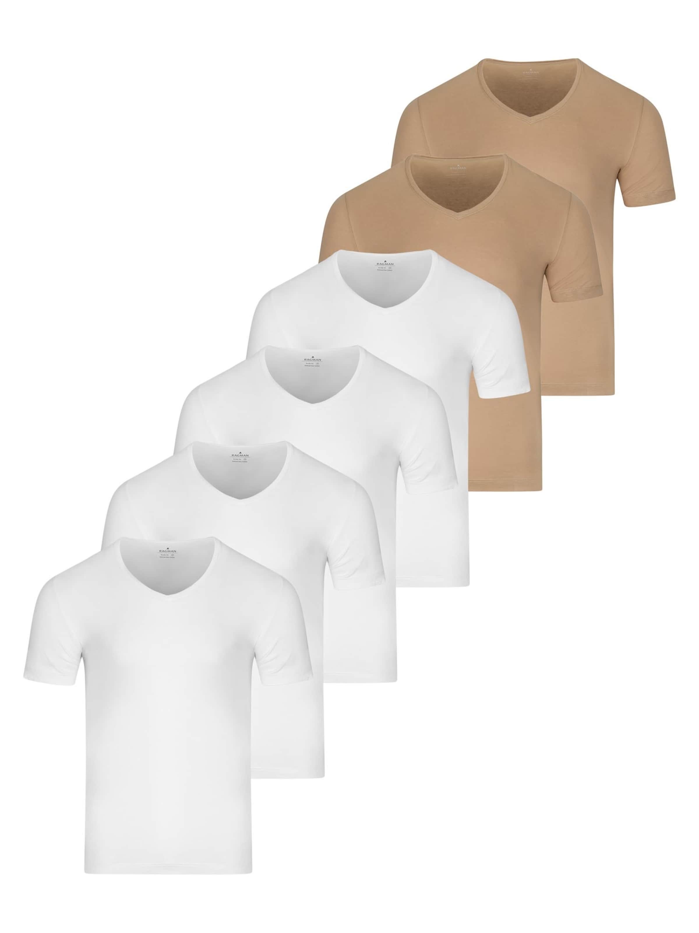 Ragman Unterhemd 'Basic'‌‌‌‌‌‌‌ in Beige: Vorderseite