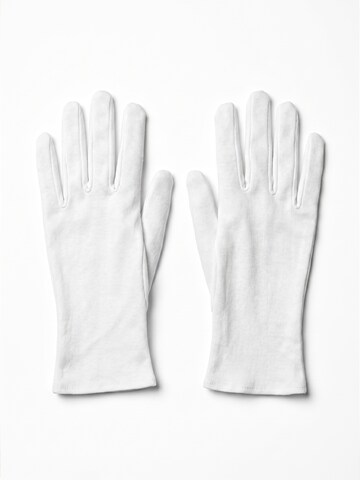 GLAMORY Fingerhandschuhe 'Gloves Strumpfhandschuhe'‌‌‌‌‌‌ in Weiß: Vorderseite