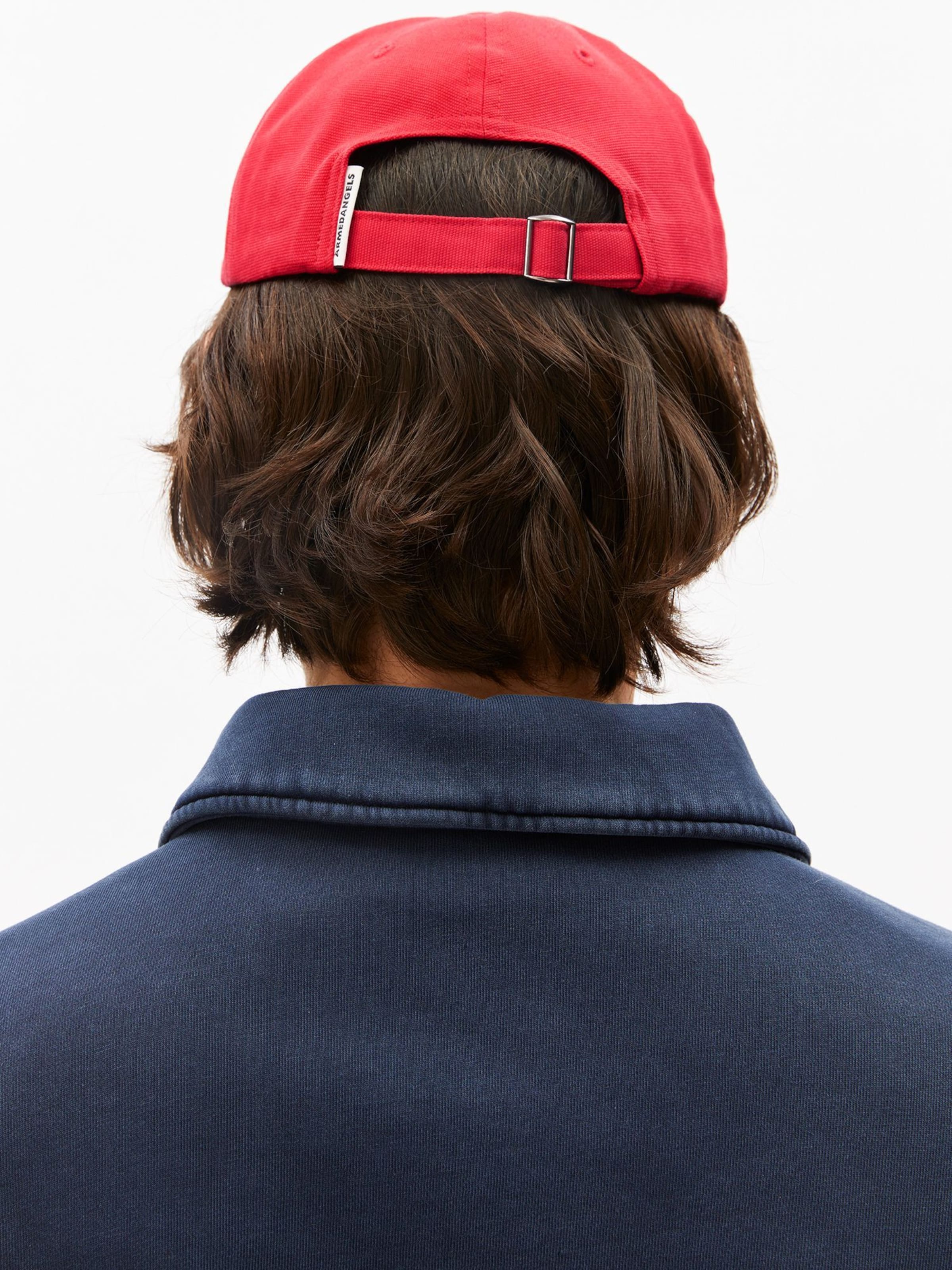 ARMEDANGELS Cap 'Yenaas Bold' in Red