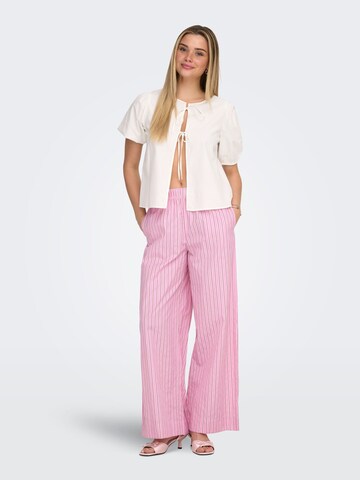 Wide Leg Pantalon 'ONLLoris' ONLY en violet