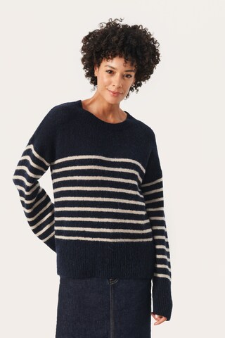 Part Two Sweater 'Finnley' in Blue: front