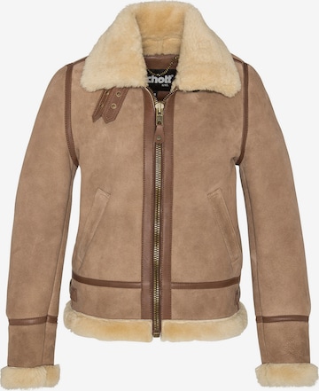 Schott NYCZimska jakna 'LCW1255A' - bež boja: prednji dio