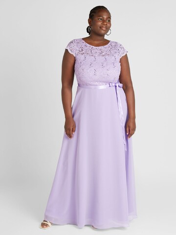 Robe de soirée SWING Curve en violet : devant