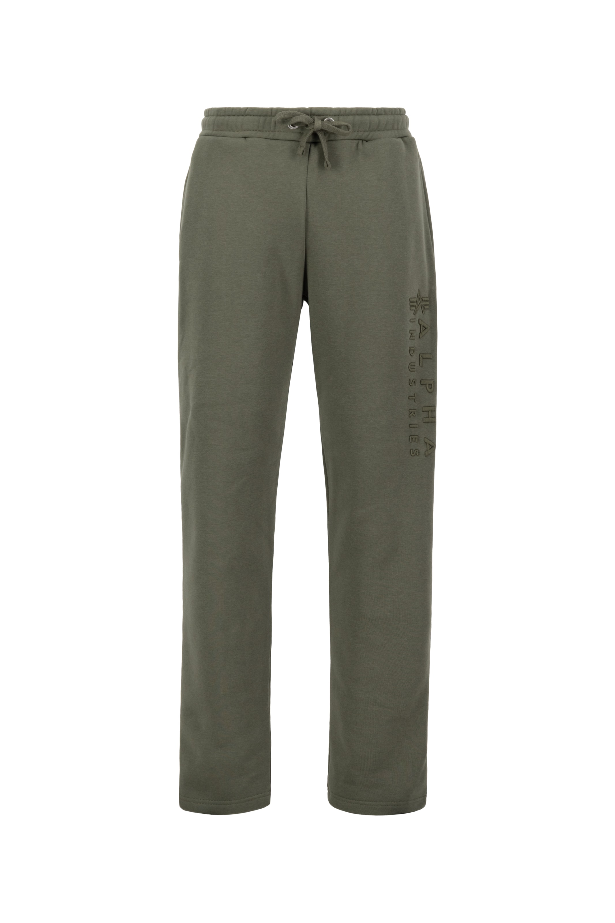 ALPHA INDUSTRIES Regularen Hlače | zelena barva: sprednja stran