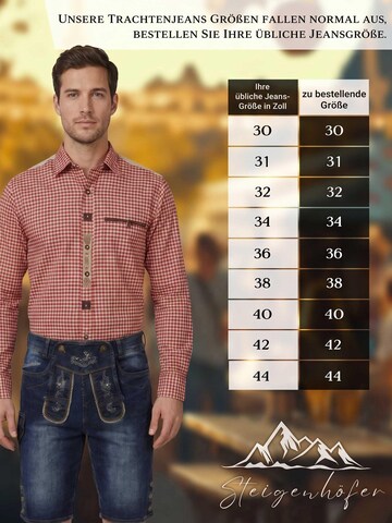 Steigenhöfer Regular Traditional Pants 'Jeans Leonard' in Blue