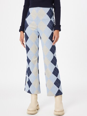 évasé Pantalon Monki en bleu : devant