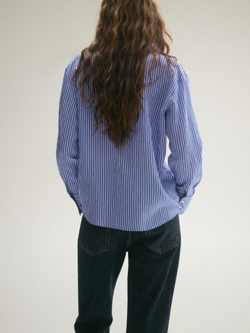 Chemisier 'NINA' MANGO en bleu