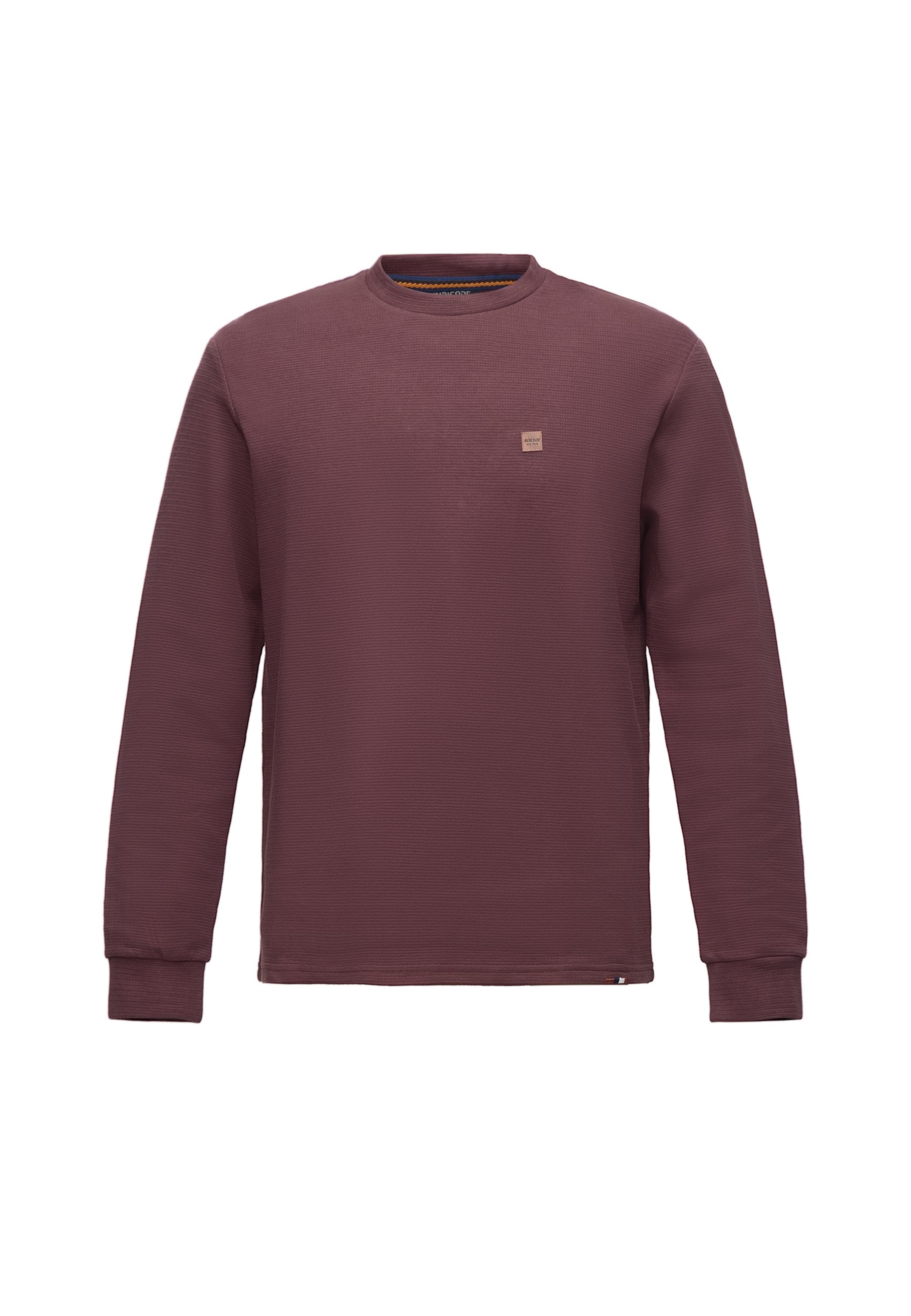 INDICODE JEANS Sweatshirt 'Zarside' in Brown: front