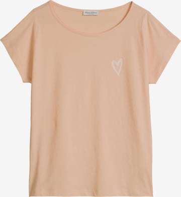 T-shirt Marc O'Polo en orange : devant