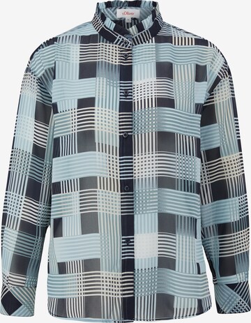 s.Oliver Blouse in Blauw: voorkant