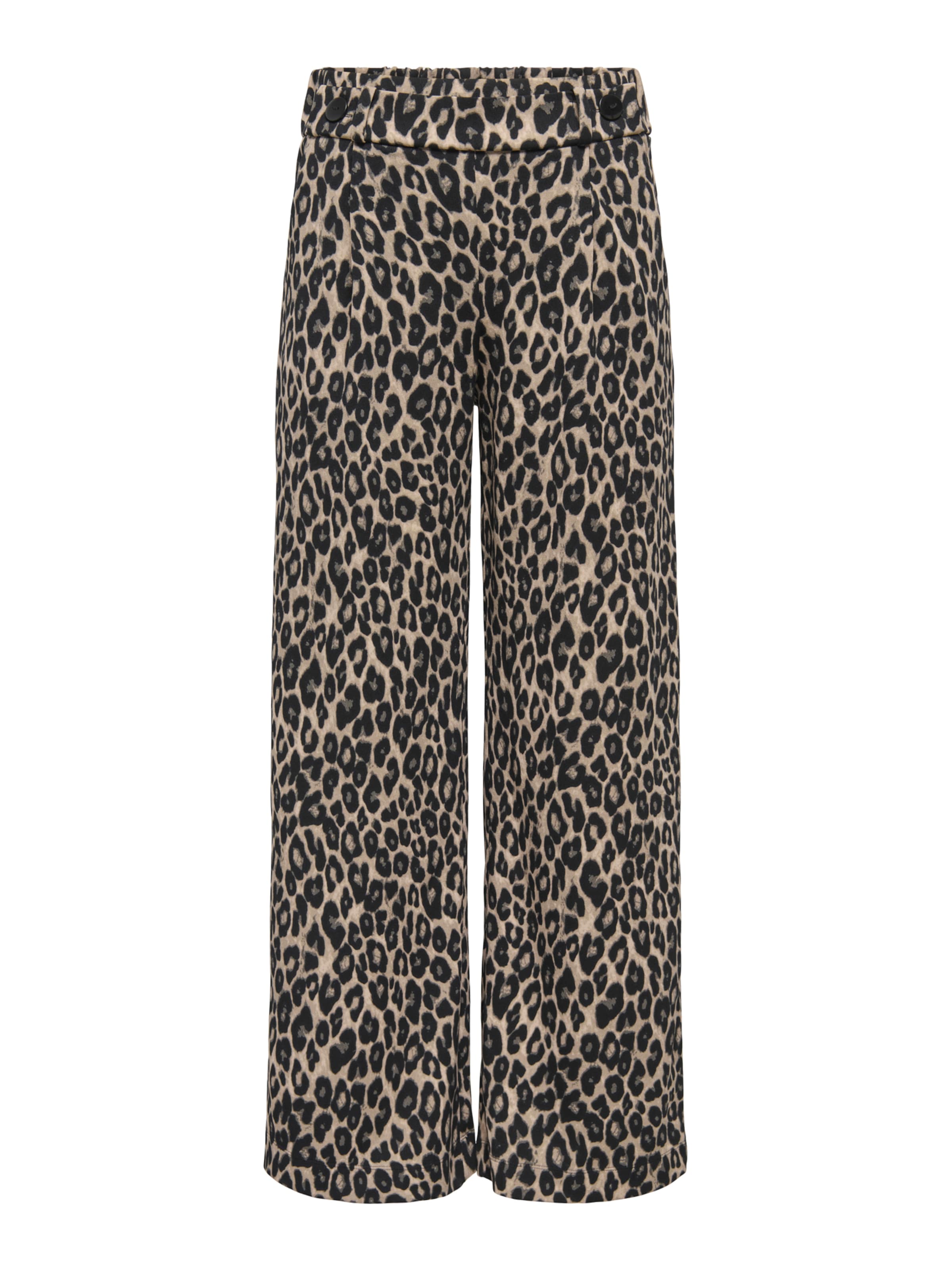 JDY Wide leg Bandplooibroek 'JDYGEGGO' in Grijs: voorkant