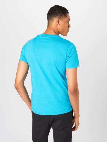Superdry - Ajuste regular Camiseta en azul