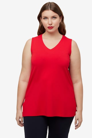 T-shirt Ulla Popken en rouge : devant