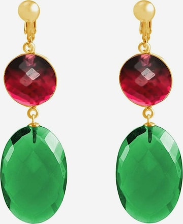 Boucles d'oreilles Gemshine en vert : devant