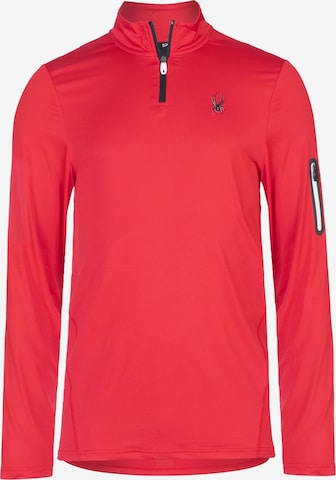 Spyder - Sweatshirt de desporto em vermelho: frente